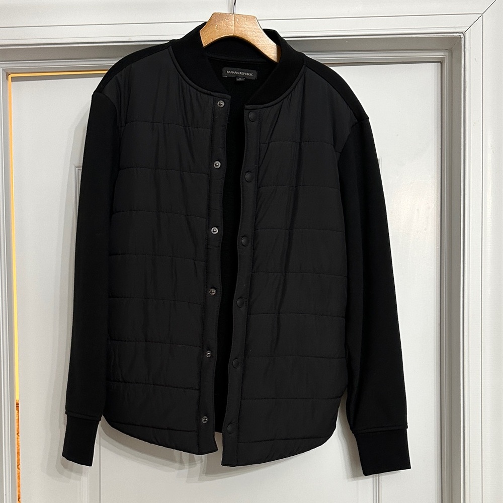 Banana Republic Men's Black Lightweight Quilted Jacket
